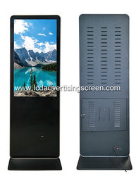 32 Inch Standing LCD Advertising Display , Advertising Media Player Kiosk