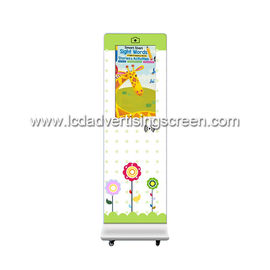 21.5" Logo Printing Kindergarten LCD Touch Screen Kiosk Display with NFC and Wheels