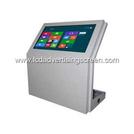 55 Inch LibraryLCD Touch Screen Information Checking Station Display Stand