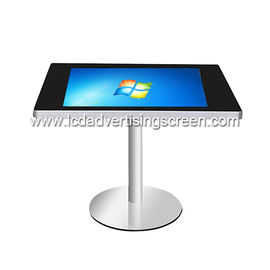 21.5 Inch Coffee Shop Capacitive Touch Screen Table Kiosk with Smart Phone Wireless Charing Pad