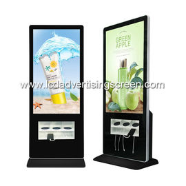 Floor Standing Lcd Advertising Display Cable Phone Charging Wifi Advertising Screen