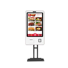 43" Self Ordering Digital Signage Kiosk 500 Nits Brightness With 5MP Camera