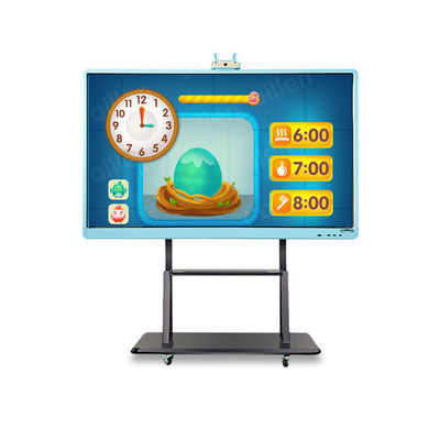 75" Smart Digital Interactive Whiteboard 450cd/m2 With Double System