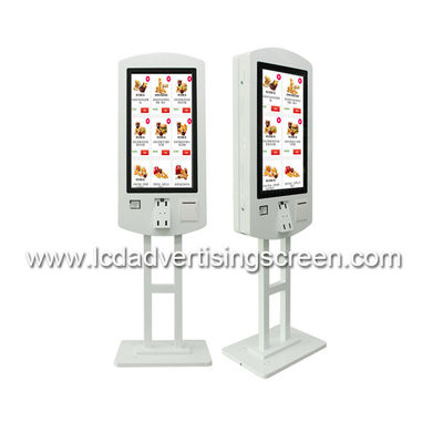 Dual Side Fast Food Ordering Payment Self Service Kiosk For Restaurant Mcdonald's KFC With POS System Payment Softwear