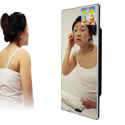Wall Mounted Android 4.4 450nits 43" LCD Advertising Mirror Player
