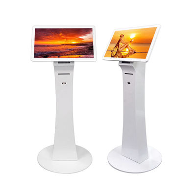 21.5'' floor standing WIFI Multi Touch mini totem All In One PC LCD Kiosk With Printer