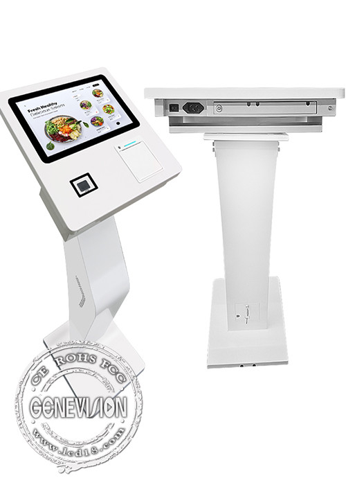 15.6 Inch Landscape Self Service Kiosk With Printer NFC QR Code Scanner