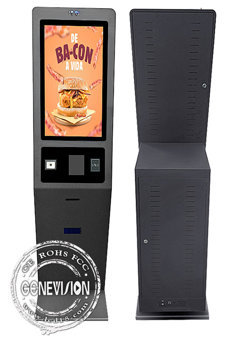 27inch Self Service Kiosk Capacitive Touch Screen With Printer / NFC Reader / Scanner