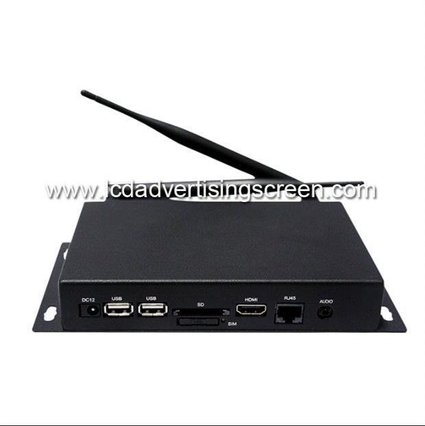 Advertisement Media Player Box Android System USB Port Network Remote Control Software