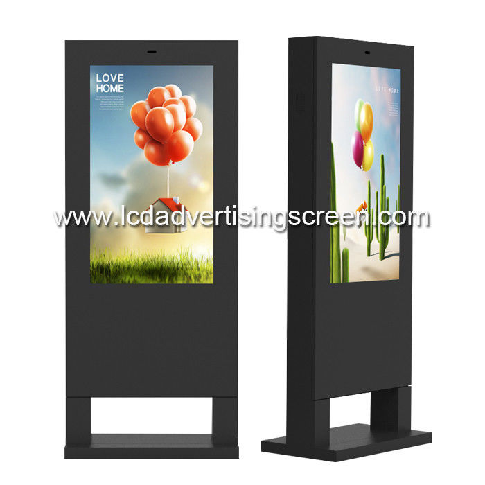 43'' standing outdoor digital signage full HD 1080P WIFI display lcd touch screen monitor built-in IP65 waterproof