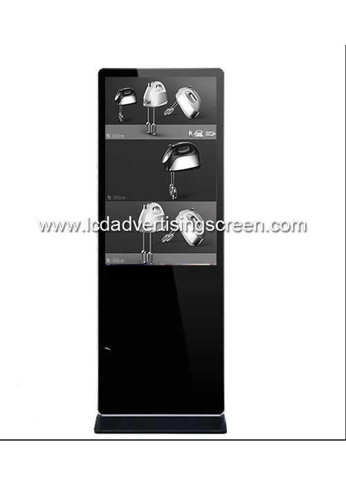 Floor Standing LCD Advertising Display 49 Inch Windows Systerm 600cd/㎡ Brightness