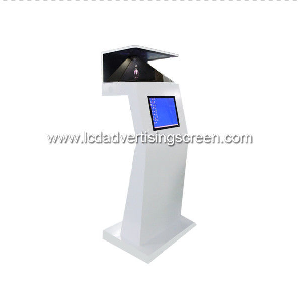 270 Degree Holographic Pyramid Display and Touch Screen Floor Standing Model