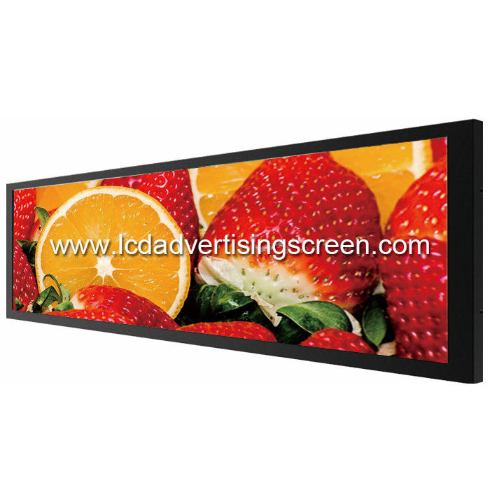 Supermarket  Stretched Bar LCD Advertising Display Ultra Wide Monitor Screen