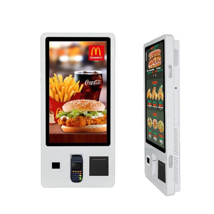 32 Inch Restaurant Digital Signage Capacitive Touch Screen Payment Machine