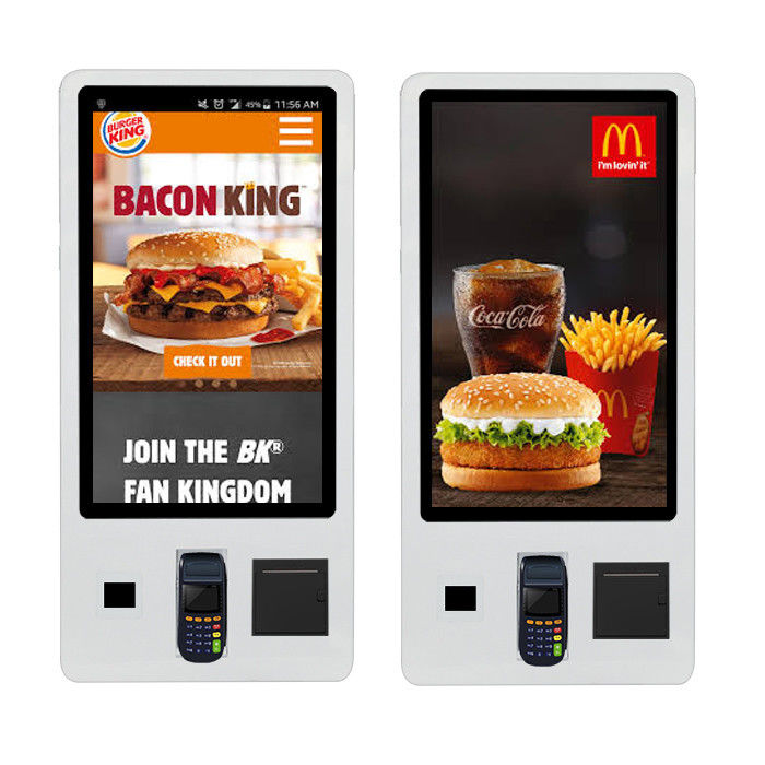 Smart Restaurant Digital Signage Touch Screen Window Android System