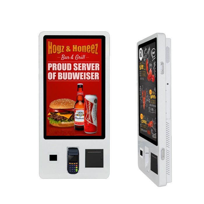 Fast Food Restaurant Digital Signage Self Service Touch Screen Order