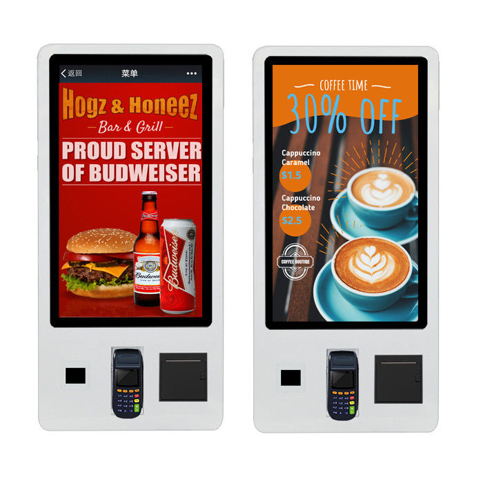 Self Service Capacitive Touch Bill Payment Kiosk Automatic Ordering