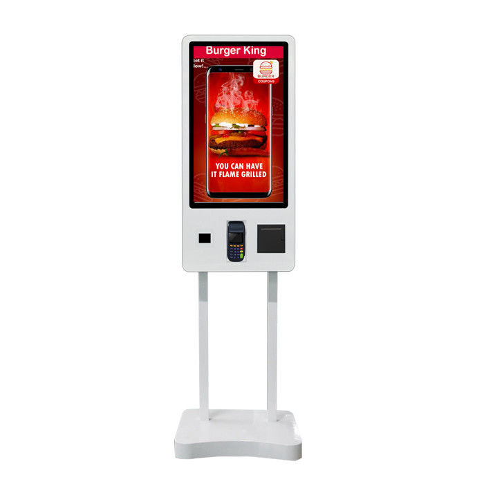 Ordering / Payment Restaurant Digital Signage QR Code And Receipt Or Ticket Printer