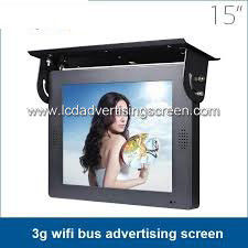 Small Retail Signage Displays , Automatic Advertising Bus Digital Signage