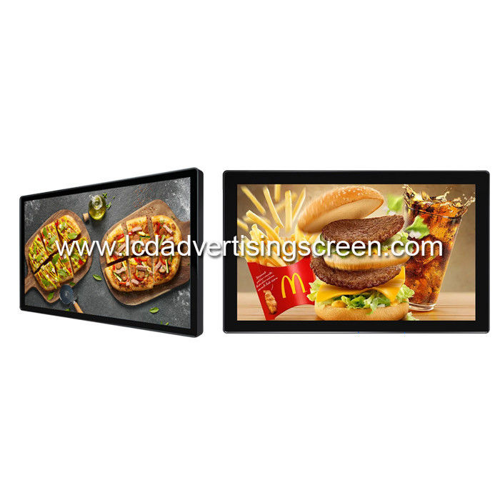 Full HD Indoor Advertising Screen Wall Hanging Black Colour TFT 1920*1080