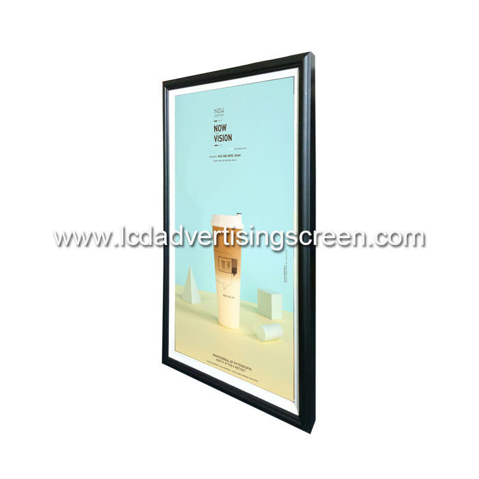 27'' Wall Mounted Digital Signage Android Media Player Display Wood Frame