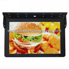 Taxi or Bus Advertising Screen / Car Lcd Monitor Flat Screen Pc 1366*768 Resolution