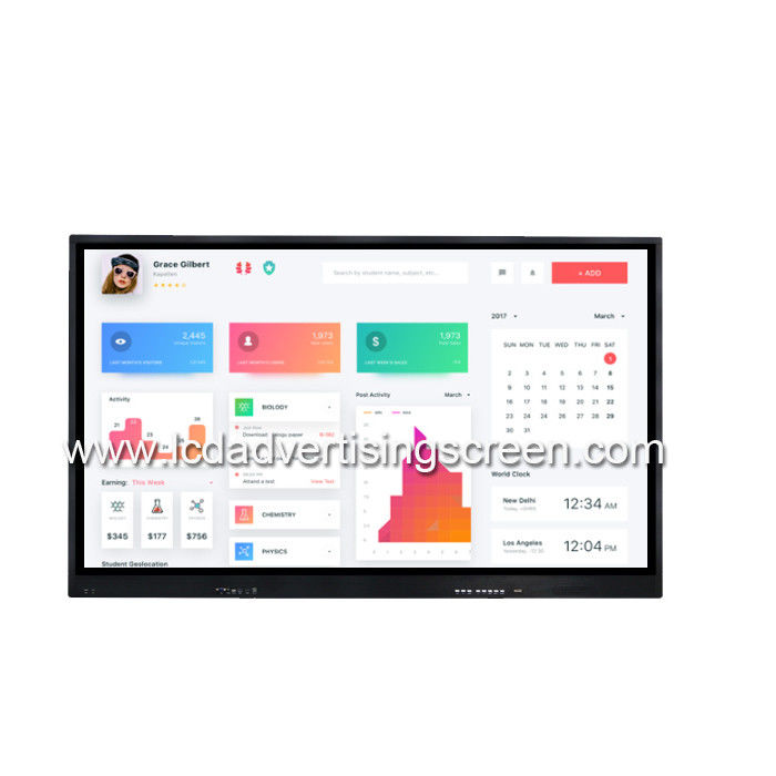 55 Inch LCD IR Touch All IN One PC Board Double System FOR Meeting Room