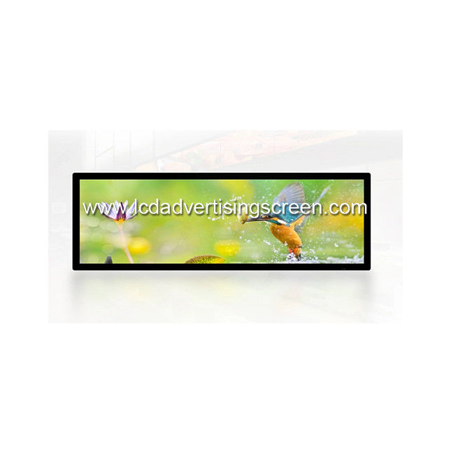 Stretched Bar LCD Display Digital Shelf Edge Bus Advertising Screen 24 Inch