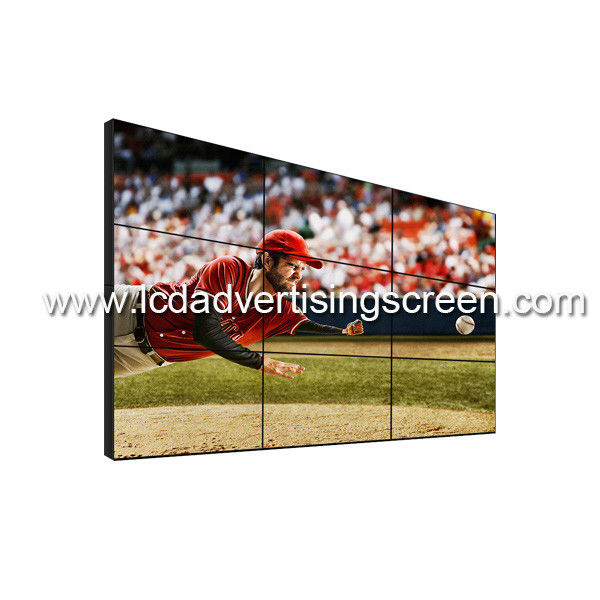 Frameless Tv 55 Inch Lcd Video Wall 1.7mm Bezel Size Adveritising Screen Display