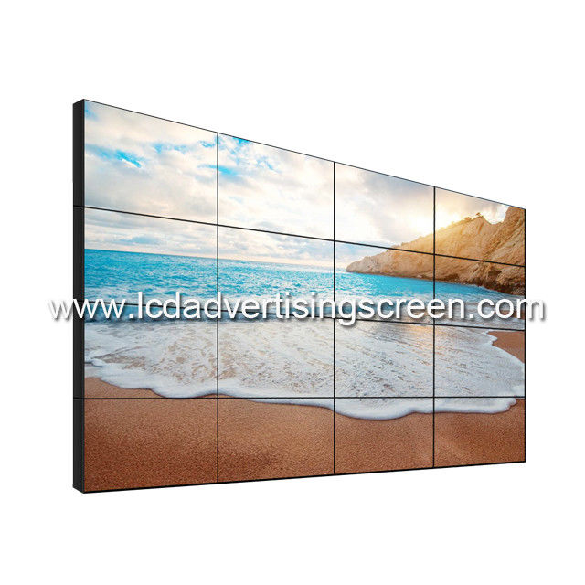 5x5 LCD Video Wall Advertisement Display 3.8mm 500cd Landscape Narrow Bezel