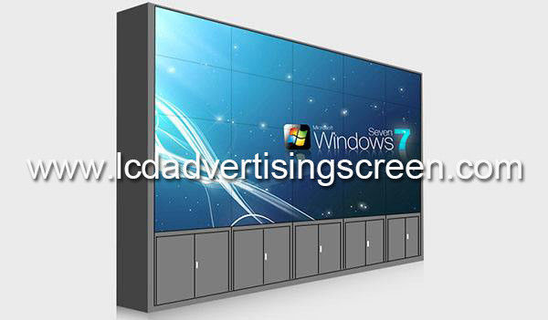 50 Inch Cabinet Floor Standing Lcd Video Screen Tv Wall With Splicer 8mm Bezel Size