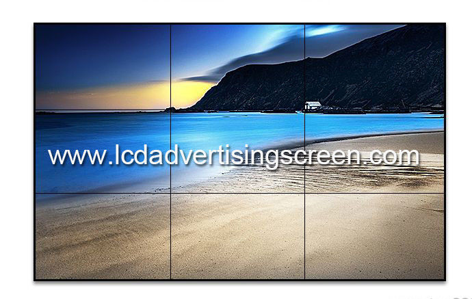 Indoor Samsung Lcd Video Wall 65'' Ultra Narrow Bezel Size Wall Mounted Metal Case