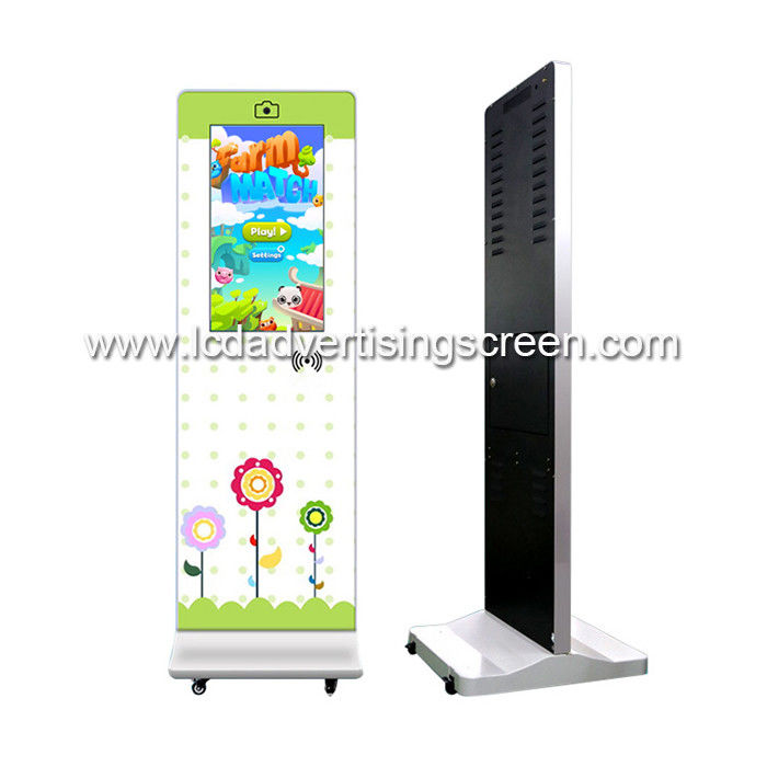 21.5" Logo Printing Kindergarten LCD Touch Screen Kiosk Display with NFC and Wheels
