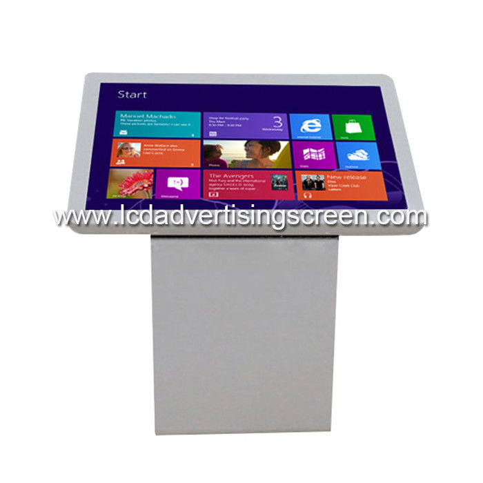 43 Inch 4K IR Touch Screen Table Digital Signage Stand with Logo Printing