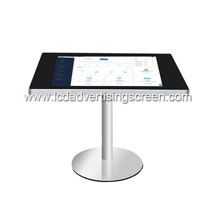 21.5 Inch Coffee Shop Capacitive Touch Screen Table Kiosk with Smart Phone Wireless Charing Pad