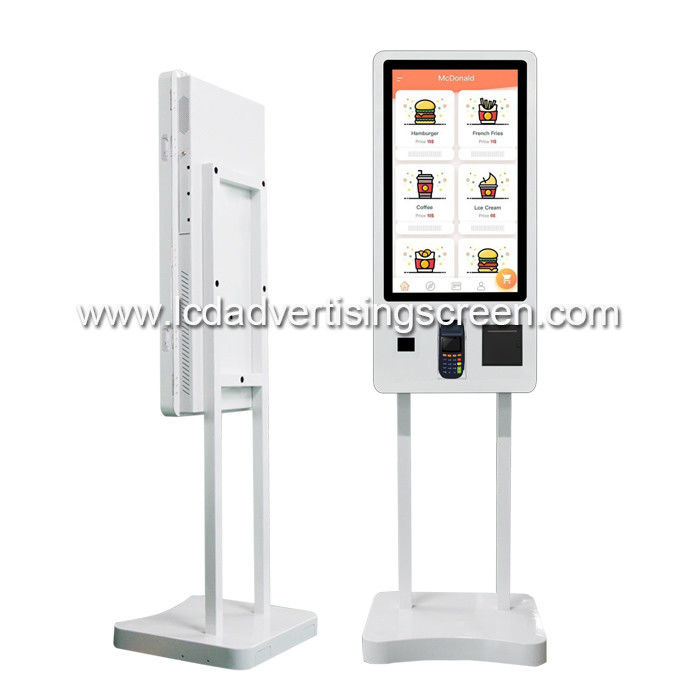 Restaurant Touch Screen Display Self Service Payment Kiosk Machine