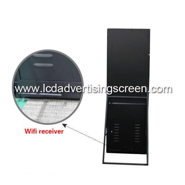 Floor Standing Android LCD Advertising Screen 400cd Brightness 1920 * 1080 HD Resolution