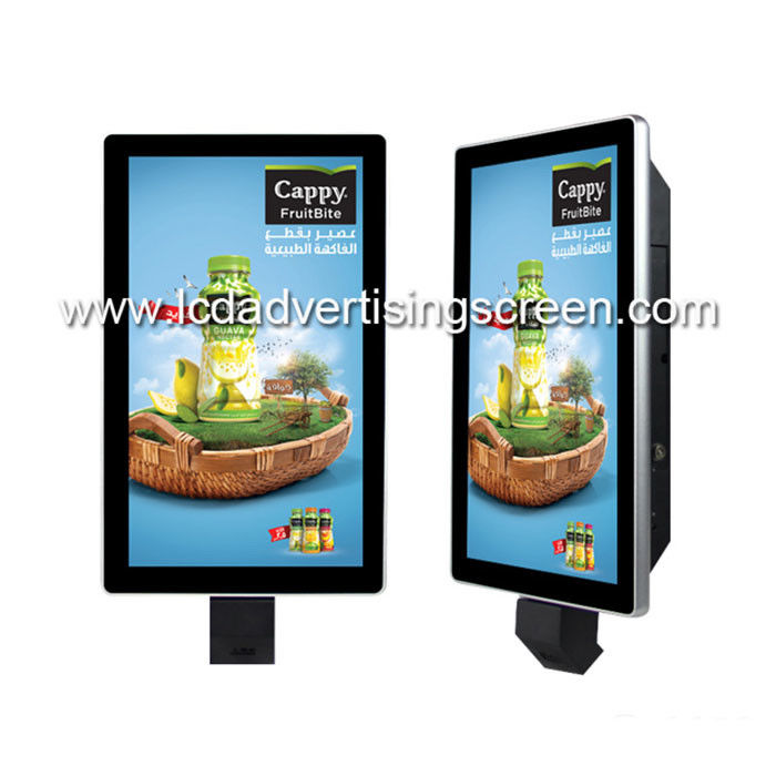 Supermarket Retail Signage Displays Android Wifi LCD Monitor With QR Scanner Payment System