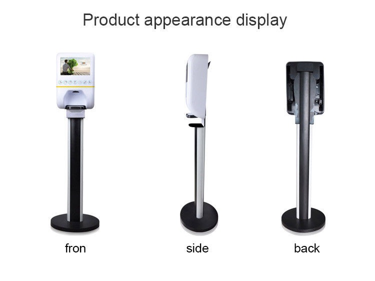 Floor Standing 10" Wifi LCD Advertising Screen With Plastic 1000ml 1200ml Liquid Alcohol Soap Hand Sanitizer Dispenser