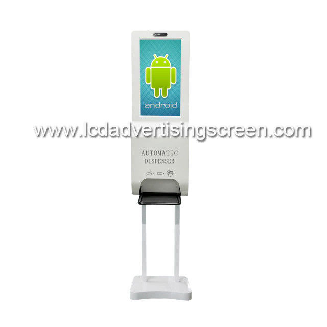 1920 * 1080 Resolution Vertical Advertising Screen Wash Hand With Liquid Soap Dispensers