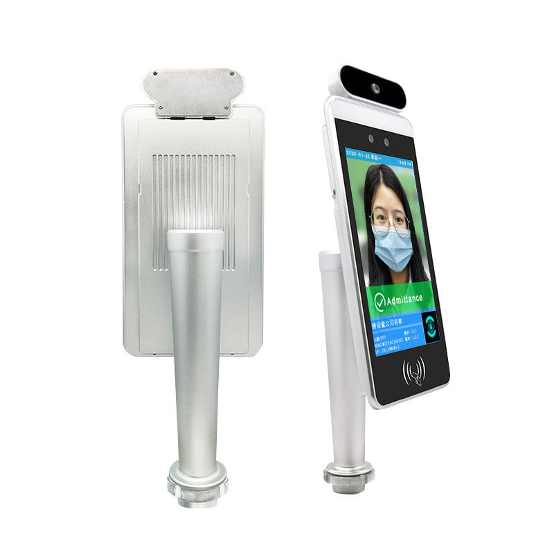 Gate Access Android LCD Advertising Screen Infrared Temperature Dection With Auto 1300ml Soap Sanitizer Dispenser