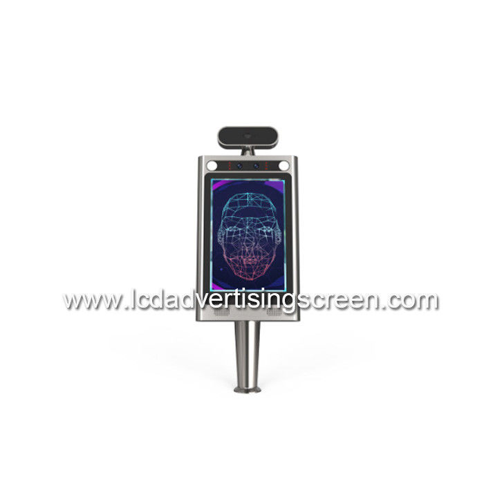 8 Inch Face Recognition LCD Advertising Screen Temperature Measurement Detector With Android Operation System