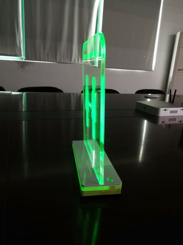 Transparent Table Stand Acrylic 28 * 22cm Led Word Sign
