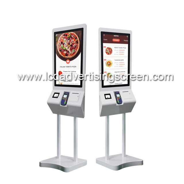 Touch Screen Self Service 300cd 32 Inch Floor Digital Signage