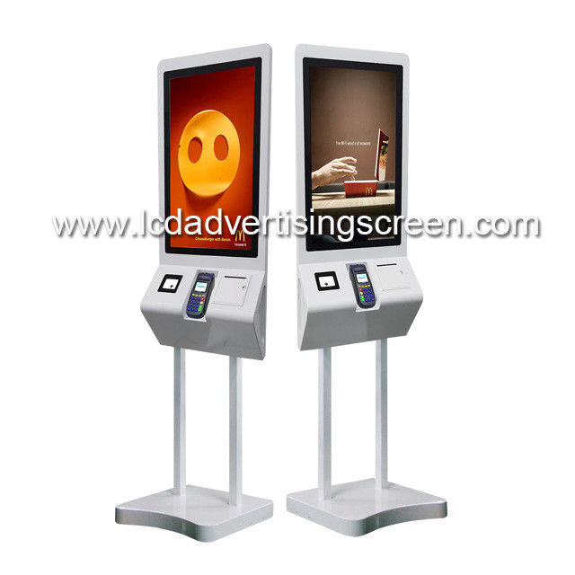 Touch Screen Self Service 300cd 32 Inch Floor Digital Signage
