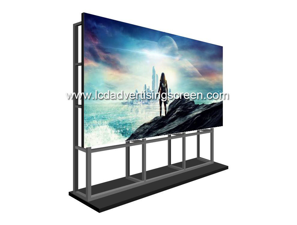 500cd Floor Standing Shelf Digital Signage Lcd Video Wall