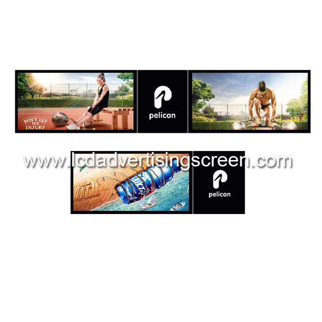 43inch Lcd Advertising Double Screen With Ceiling Mount Type Android Version With Tv Signal