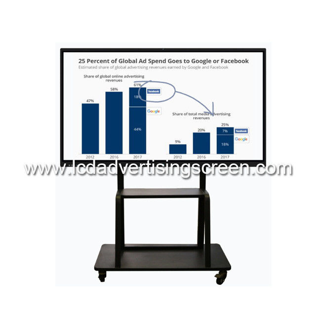 Android Windows 75 Inch Infrared Interactive Whiteboard