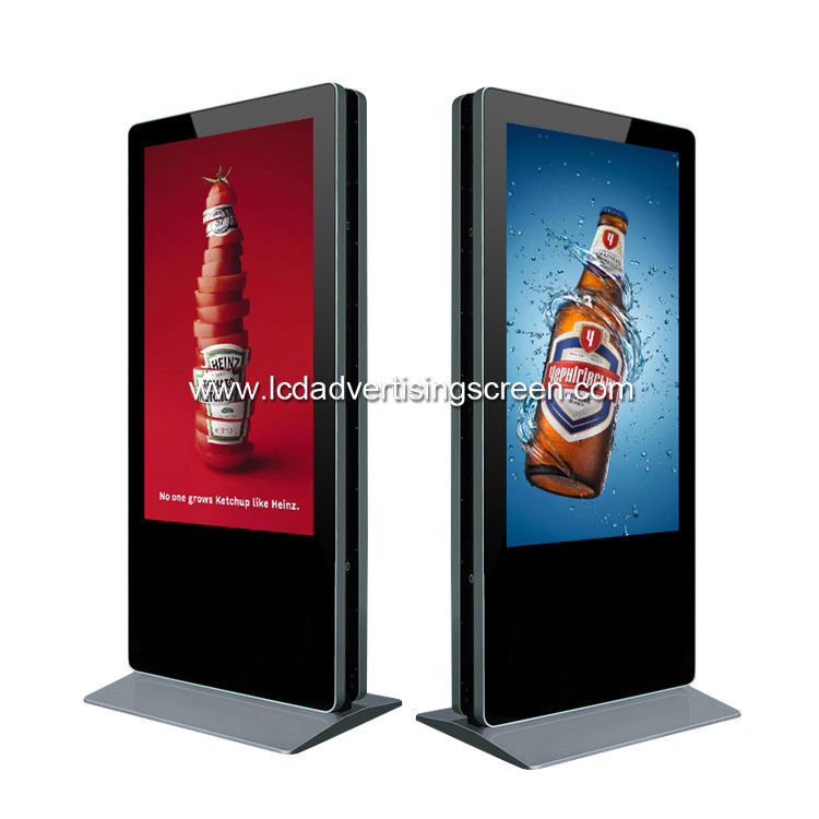 Floor Standing Double Screen TFT LCD Advertising Machine