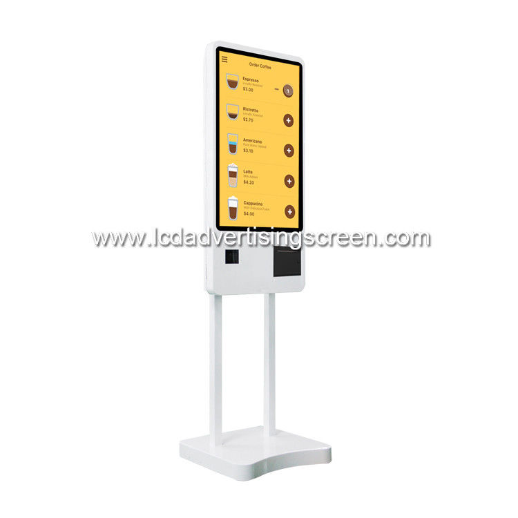 24 Inch LCD Floor Standing Self ordering kiosk Without POS Machine